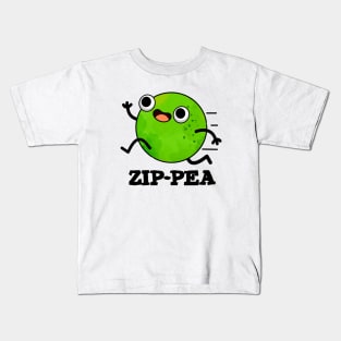 Zip-pea Cute Zippy Pea Pun Kids T-Shirt